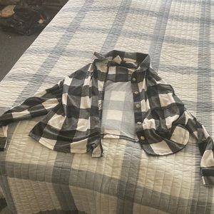 Black and white shirt